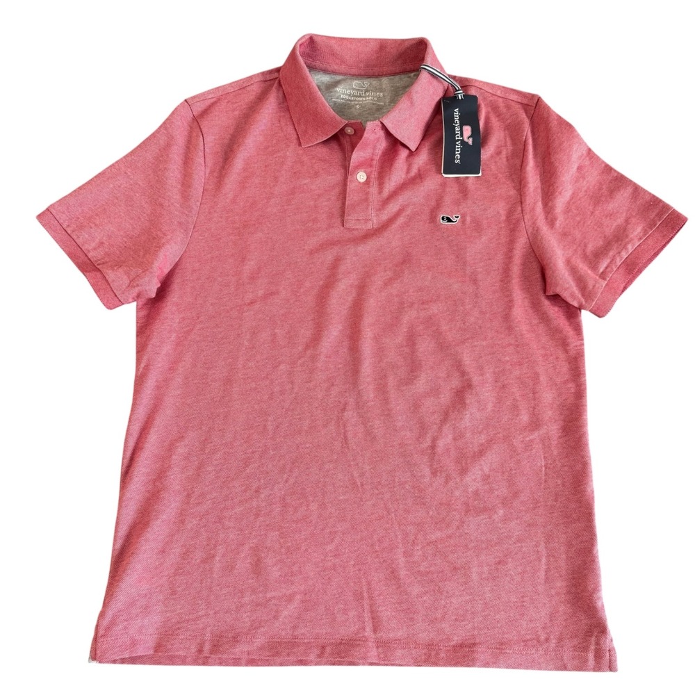 Vineyard Vines Small Red Edgartown Pique Mens Polo Shirt NWT $95